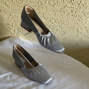 Women's Ayh light blue wedding and special occasions Flats